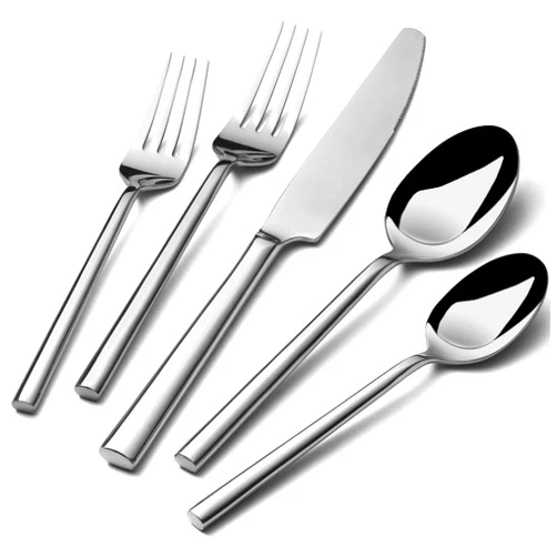 Alata Potter 20-Piece Forged Silverware Set Stainless Steel Flatware Set Cutlery Set,Service for 4,Mirror Finish,Dishwasher Safe