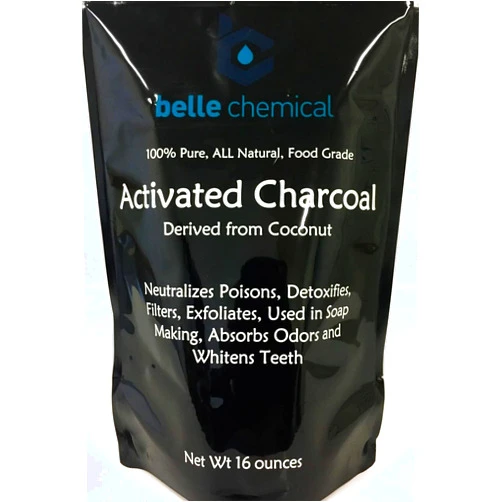 Belle Chemical (1LB) Organic Coconut Activated Charcoal Powder - Food Grade, Kosher - Teeth Whitening, Facial Scrub, Soap Making (1 ounce to 5 pounds (1 pound)