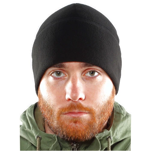 2SBR 2SABERS Fleece Winter Warm Watch Cap - Mens Outdoor Cold Weather Skull Beanie Hat Black