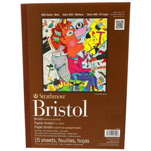 Strathmore 475-3, 400 Series Bristol, 2-Ply Vellum, 9