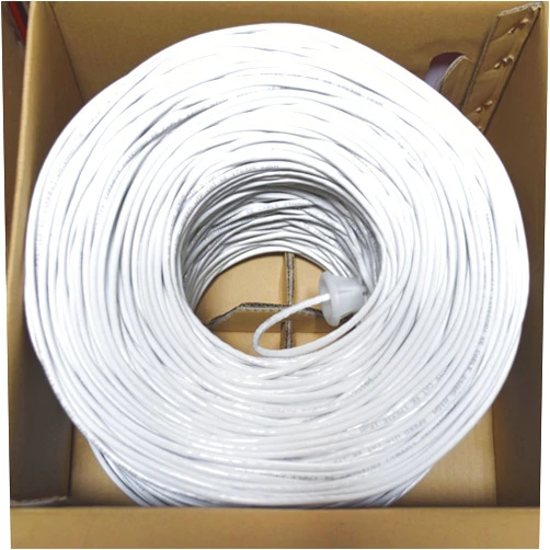 Premiertek 1000 Ft Cat5e 24AWG CCA UTP Solid 4-Pairs Network Ethernet LAN Cable Bulk White (CAT5E-1KFT-W)