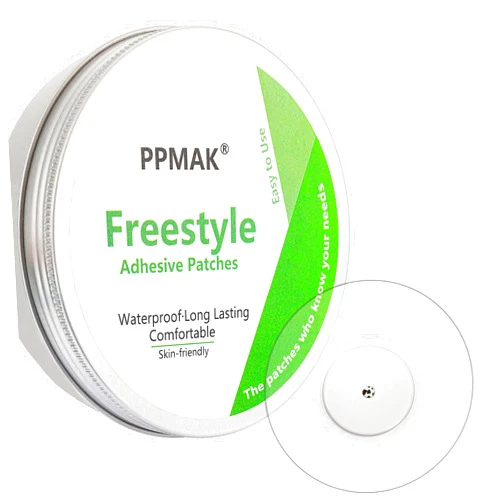 PPMAK-Sensor Covers for Libre 1,2-50 PCS Adhesive Patches-Waterproof CGM Tape Long Lasting 14 Days (for libre 1,2, 50 PCS)