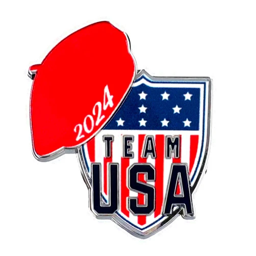 HONAV 2024 Paris Olympics Team USA Beret Lapel Pin