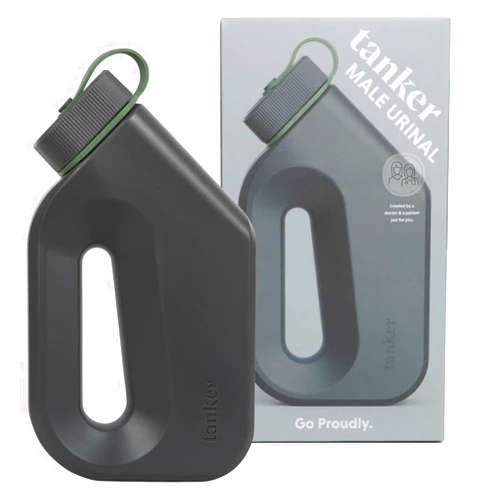 Boom Home Medical Tanker - Portable Urinal for Men Spill Proof - A Camping Essential, Designed for Nighttime Urges, Post-Surgery Recovery, and Travel Use - HSA/FSA Eligible