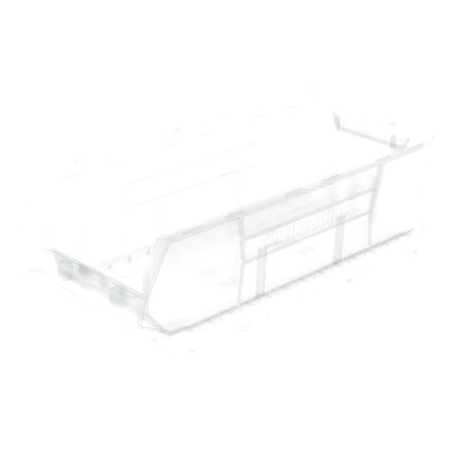 Akro-Mils 30286 Super-Size AkroBins Plastic Storage Bins, Space-Saving Stackable Bins for Garage Organization Bins, Classroom Organization, Warehouses, 24-Inch L x 11-Inch W x 7-Inch H, Clear, 4-Pack