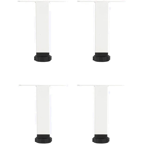 CEMELI LYF White Cold Rolled Steel Furniture Legs/Acrylic Sofa Legs/Replacement Table Legs/Metal Furniture Legs/Adjustable Soft Chair Table Legs/Dresser Legs/with Mounting Screws (Color : White, Size : 220