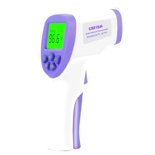 CRFISH Digital Thermometer for Adults and Kids, Forehead/Infrared Thermometer, Non Contact Thermometer with Fever Alarm,Silent Mode, 2 in 1 Mode (White)