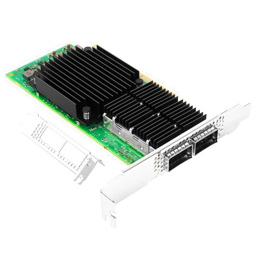 Vogzone 100GbE Network Adapter with Mellanox connectX-5 Ex Chipset, PCIe 4.0(16GT/s) x16-100Gb Ethernet NIC, Dual 100Gb QSFP28 Infiniband Network Card, Compare to MCX556A-EDAT