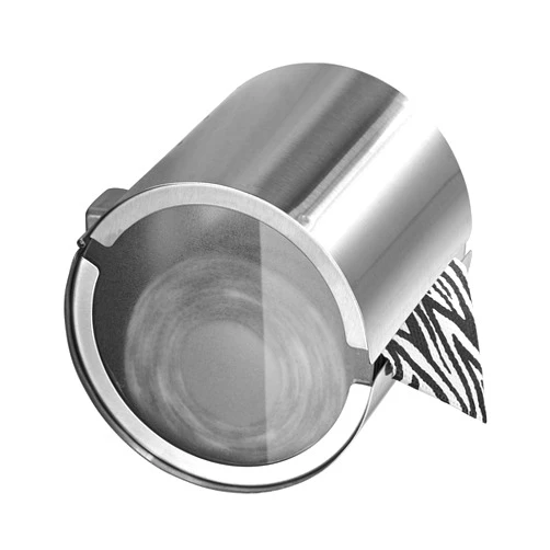 JunSun Cat Proof Toilet Paper Holder Dog Proof Toilet Paper Roll Holder Pet Proof TP Holder Anti-Cat TP Roll Holder TP Roll Keeper Protector Round Enclosed Wall Mounted Stainless Steel Brushed Nickel
