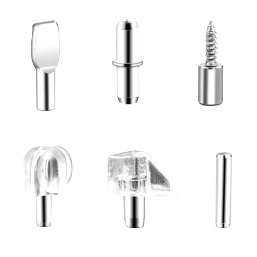 TSGANGY 120Pack Support Nails, Shelf Bracket Nails for Kitchen and Bookcase Bookshelves Cabinet Furniture Closet Shelf Pins