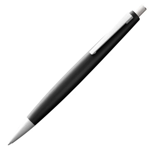 Lamy 2000 black - elegant ballpoint pen in robust fibreglass barrel - perfectly balanced - incl. giant refill M 16 in line width M in black