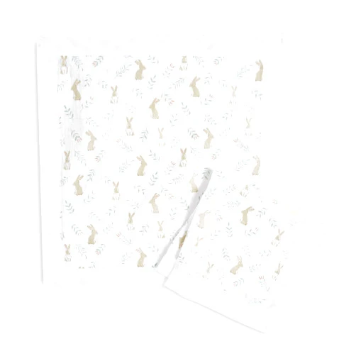aden + anais Essentials Issie Security Blankets, Super Soft 100% Cotton Muslin, 2 Pack, Blushing Bunnies