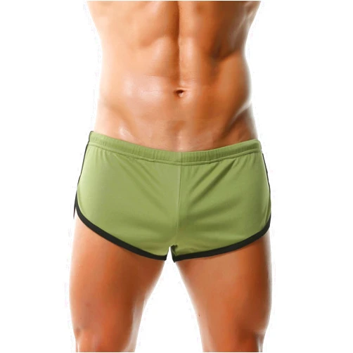 TADUANO Men's Athletic Short Split Side Booty Short Bottoms for Running Gym Workout with Pouch