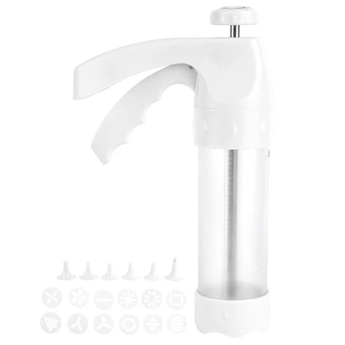 OUKENS Cookie Press Gun Kit For Baking,Spritz Cookie Press,Spritz Cookie Maker With 12 Discs & 6 Icing Nozzles, Professional Biscuit Maker Set For Butter Cookies, Cake Decorating, Diy Desserts