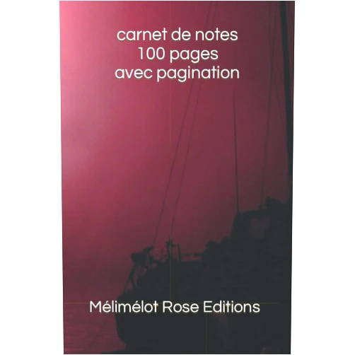 Mélimélot Rose Editions carnet de notes 100 pages: Un carnet pour écrire droit et et numéro des pages en bas (French Edition)