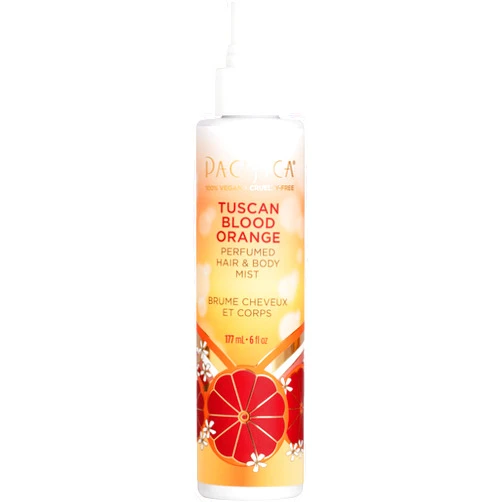 Pacifica Tuscan Blood Orange Perfumed Hair & Body Mist, Alcohol-Free Spray Designed For Head-To-Toe Wear, Vegan & Cruelty-Free, 6 Fl Oz