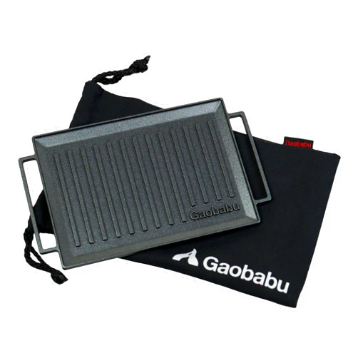 Gaobabu B6 MultiGrillPlate made in Japan | Fits a wide variety of gear | 3-layer fluorine processing | No seasoning required | Easy to clean | aluminum lightweight compact