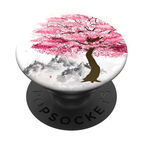 Sakura Pink Flower Cherry Blossom Japan Gift Sakura Tree Japanese Pink Flower Florist Cherry Blossom PopSockets PopGrip: Swappable Grip for Phones & Tablets PopSockets Adhesive PopGrip