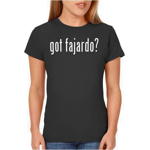 Tracy Gifts got Fajardo? - Ladies' Junior's Cut T-Shirt, Black, Large