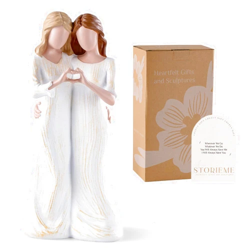 Storieme Sister Figurines - Gifts for Best Friends Bestie Friendship Birthday Gift for Sisters from Sister