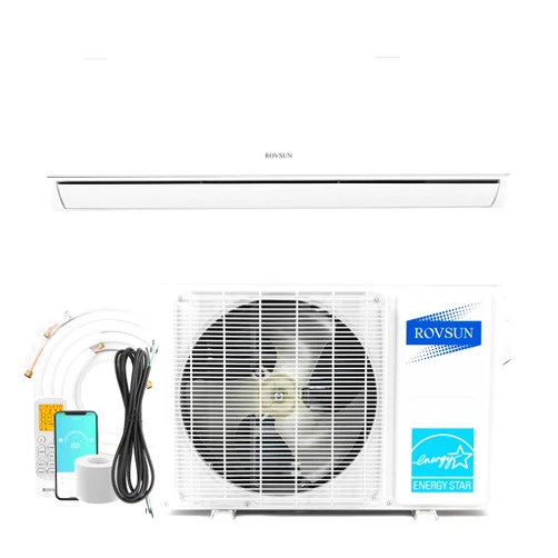 ROVSUN 9,000 BTU WIFI Enabled 23 SEER Mini Split AC/Heating System with Inverter, 115V Ductless Split Air Conditioner with Pre-Charged Condenser, Heat Pump & Installation Kit, Compatible with Alexa
