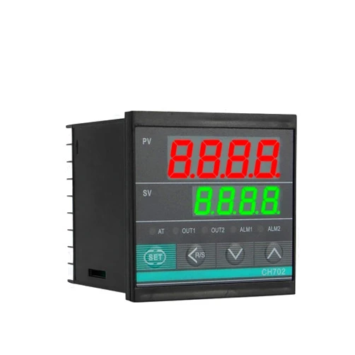 DONGSE CH702 72 * 72mm Multy Input K E J PT100 0-10V 4-20mA Voltage PID Output SSR Relay AC 220V 24VDC 380VDC Temperature (Color : 1Alm DBL Output, Size : 380V MUL Input)