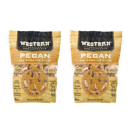 Lnmyic Western Pecan BBQ Smoking Chips (180 Cu. in. (2 Pack)