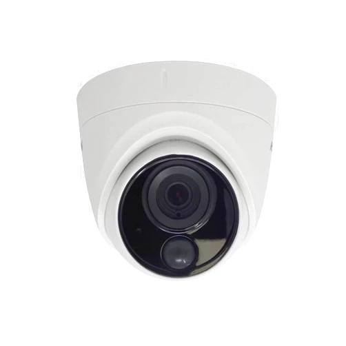 Real HD DS-2CE71H0T-PIRLO 5MP Turbo HD Turret Dome PIR TVI Coax Security Camera with Strobe Light, 2.8mm Wide Viewing Angle, 65ft Night Vision, ONLY Compatible with Hikvision 4MP 5MP 8MP 4K TVI DVR