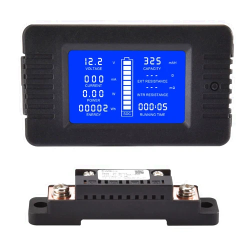 CGELE DC Multifunction Battery Monitor Meter with Shunt,0-200V,0-100A, LCD Display Digital Current Multimeter Voltmeter Ammeter for Cars RV Solar,Widely Applied to 12V/24V/48V RV/Car Battery…