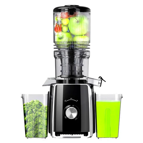 Rilara Cold Press Juicer, Slow Masticating with Wide Feed Chute for Whole Fruits & Vegetables | Higher Juice Yield & Nutrient Retention | BPA-Free, 300W Quiet Motor | Easy to Clean Juice Extractor Machine