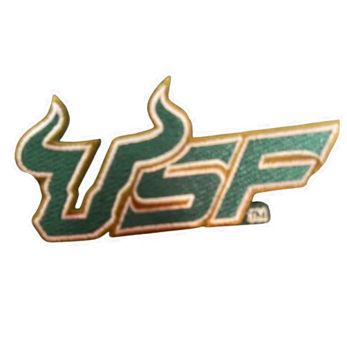 Generic cheevideesansabai USF University of South Florida Brahmans Rare Embroidered Iron On Patch 4” X 1.7