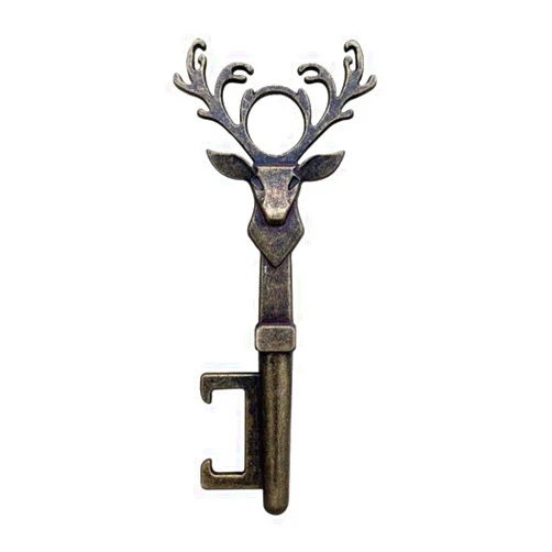 Newrys Beer Bottle Openers Corkscrew, Vintage Metal Deer Head Beer Bottle Opener Holiday Party Gift Bar Kitchen Tool - Great Idea Bronze