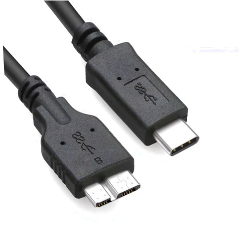 Ienza 3FT External Hard Drive Cord to USB C for Western Digital WD My Passport, Seagate, Toshiba Canvio, LaCie, etc, Compatible with iPhone 15, PC, Mac, Samsung, LG, Moto, Pixel & Other USB-C Devices