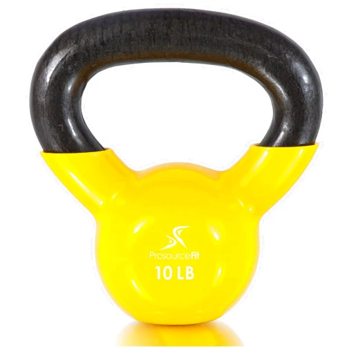 ProsourceFit Vinyl Coated Cast Iron Kettlebells for Full Body Fitness Workouts