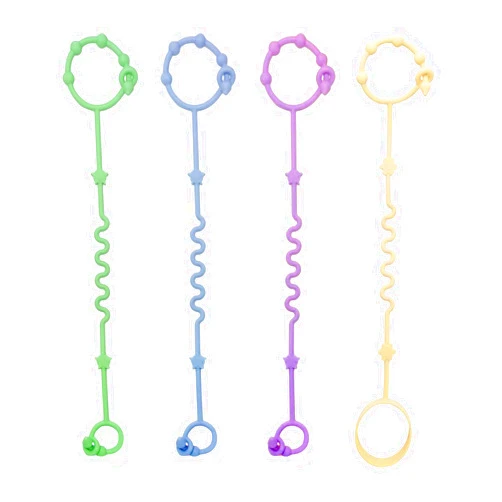 RTMOK Toy Straps for Baby,Silicone Setpacifier Clip,Applies to Car Seat Toy,Teether Toy,High Chair,Stroller Accessories,Baby Toy Clips,Cribs,Rocking Chair