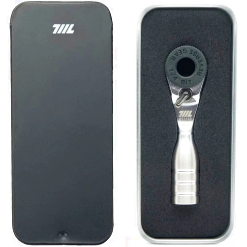 711L Mini Ratchet Wrench - World's Smallest 1/4 Inch Ratchet Wrench For Tight Spaces- Connect to Any Hex Head Extentions to Meet Your Needs