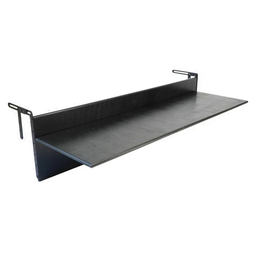 GENESIS WOODESIGN Balcony Bar Table for Railings, Outdoor Folding Deck Rail Table for Patio, Balcony Hanging Desk for Many Railings Compatible, Wooden Bar Serving Table for Porch (Black, S: 24 x 11.8 inches)