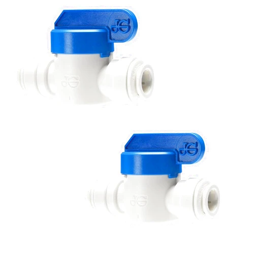 John Guest - Two Pack - Straight Shut-Off Ball Valve - PPSV040808WP, 1/4