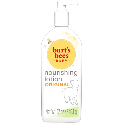 Burt's Bees Baby Lotion for Sensitive Skin, Nourishing Baby Care, Non-Irritating, Original Scent, 12 Ounce