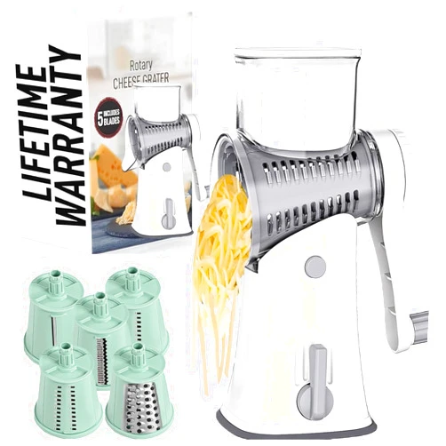 Generic 5 In 1 Food Chopper - Kitchen Artifact 5 In 1 Food Chopper, 2025 New Kitchen Artifact 5 In 1 Food Chopper Preservia, Artifact 5 In 1 Food Chopper, Rotary Cheese Grater With Handle (Beige)