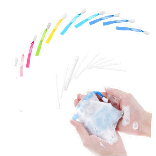 Teaaha 10 PCS Soap Bag, Bar Soap Pouch, Soap Bubble Mesh Pouch, Exfoliating Mesh Soap Saver Bag with Drawstring, Foam Net Soap Sack for Shower, Face Cleansing, Travel, and Gift (Multicolor)