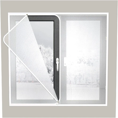 YSUEFIJO 35x47inch Clear Tarp for Window Door Waterproof Cold-Proof Keep Warm Transparent Tarpaulin, Home Thermal Insulated Door Curtain Winter Insulation Film Windproof Durable, Left Side Opening, D