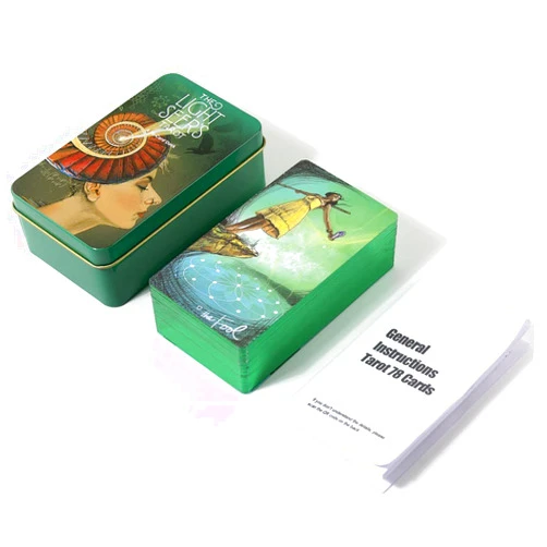 Generic Tarot Cards-Magic Tarot Card Story Series Iron Box Tarot Card Tarot Card Bronzing Technology