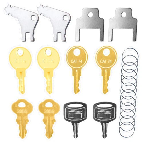 TERESRY 12 Pack Universal Paper Towel Dispenser Keys, Replacement Key Set for Janitor Bobrick Cat 74, E114, Kimberly Clark 770301, Bradley 2055, Tork SCA 1100, Georgia Pacific Toilet Paper Dispensers