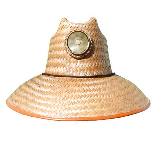 KOOL BREEZE SOLAR HAT for Men/Women - Straw Hat Plain Thurman - Sun Hat with Solar Panel and Built-in Fan (Extra Large)