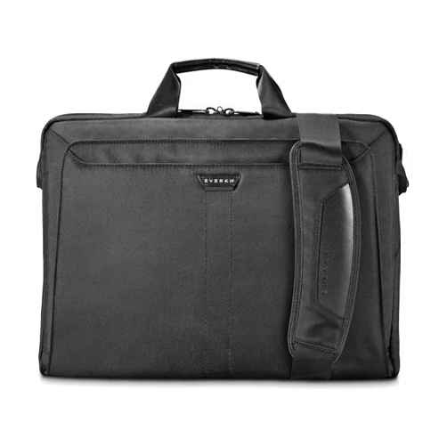 EVERKI Lunar Large Laptop Briefcase Bag - Water-Repellent Durable Ballistic Nylon & Leather Accent, Professional Work Bag or Gaming Laptop Bag for up to 18.4