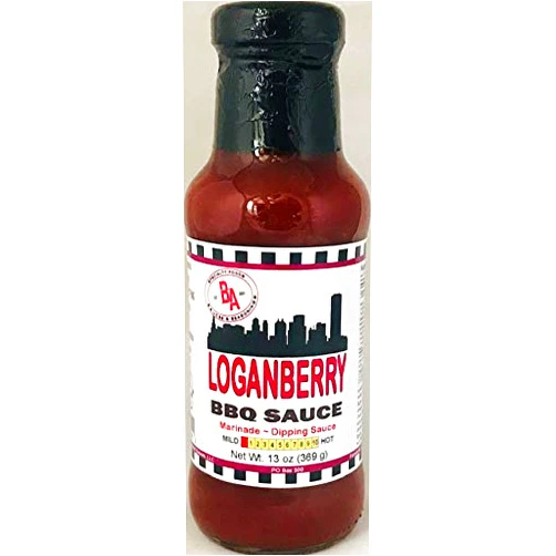 Burning Asphalt Sauces LOGANBERRY BBQ SAUCE - BBQ, Marinade, Dipping - Crystal Beach and Buffalo