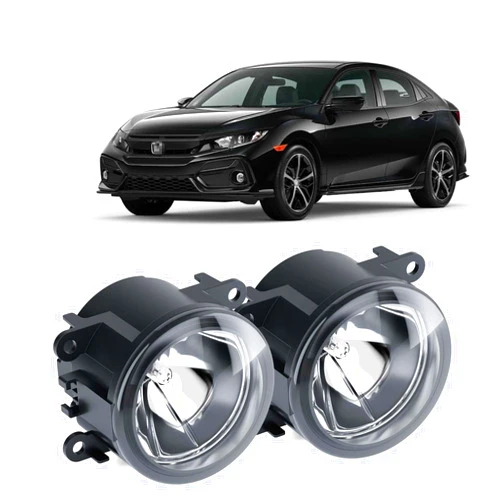TJJTGBR Front Bumper Driving Fog Light Lamps,with H11 LED Fog light,Left & Right Fog Lights Assembly Replacement Fit 2016-2021 Honda Civic,Fit Honda Pilot 2016-2018,Fit Honda CR-V CRV 2012-2014,2-pcs