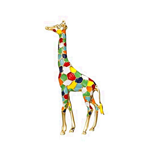 Bestchoice000 Giraffe Brooch Pin, Colorful Enamel Brooch pin for Girls Women Lady Animal Brooch Pin Collar Badge