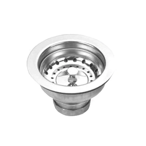 Whitehaus Collection Whitehaus NRNW35B-SS 3-1/2-Inch Basket Strainer with Lift Stopper, Stainless Steel